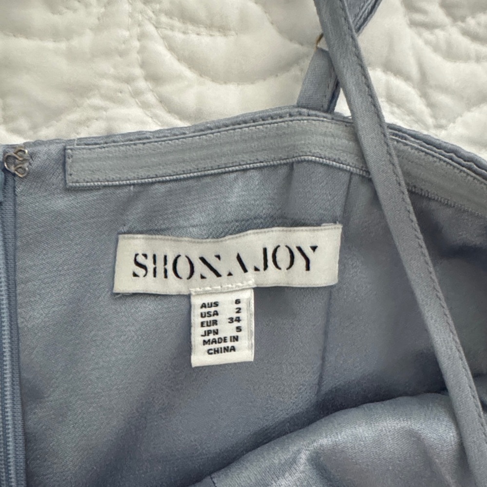 Shona Joy Silver Spaghetti Strap Dress - Picture 2 of 3